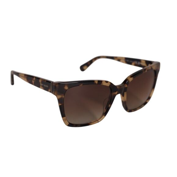 Kate Spade HARLOW Square Polarized Womens Sunglasses - Light Havana / Brown-NWT - Picture 4 of 9